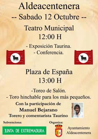 CARTEL JORNADA TAURINA 12 OCTUBRE 2019